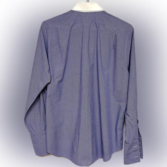 Polo Blue/White Small Checkered Button Down - Regent Classic Fit - Picture 11 of 11